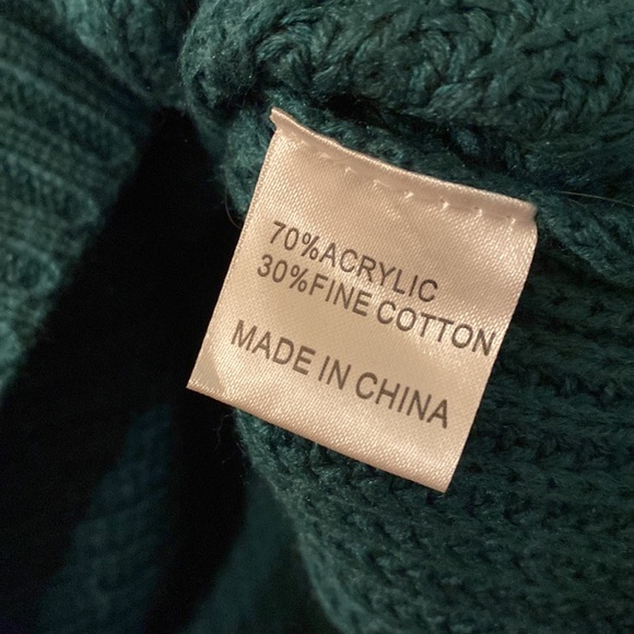 SEEK The Label Punk Rock Deconstructed Pullover Sweater Teal Size Medium - Picture 9 of 13